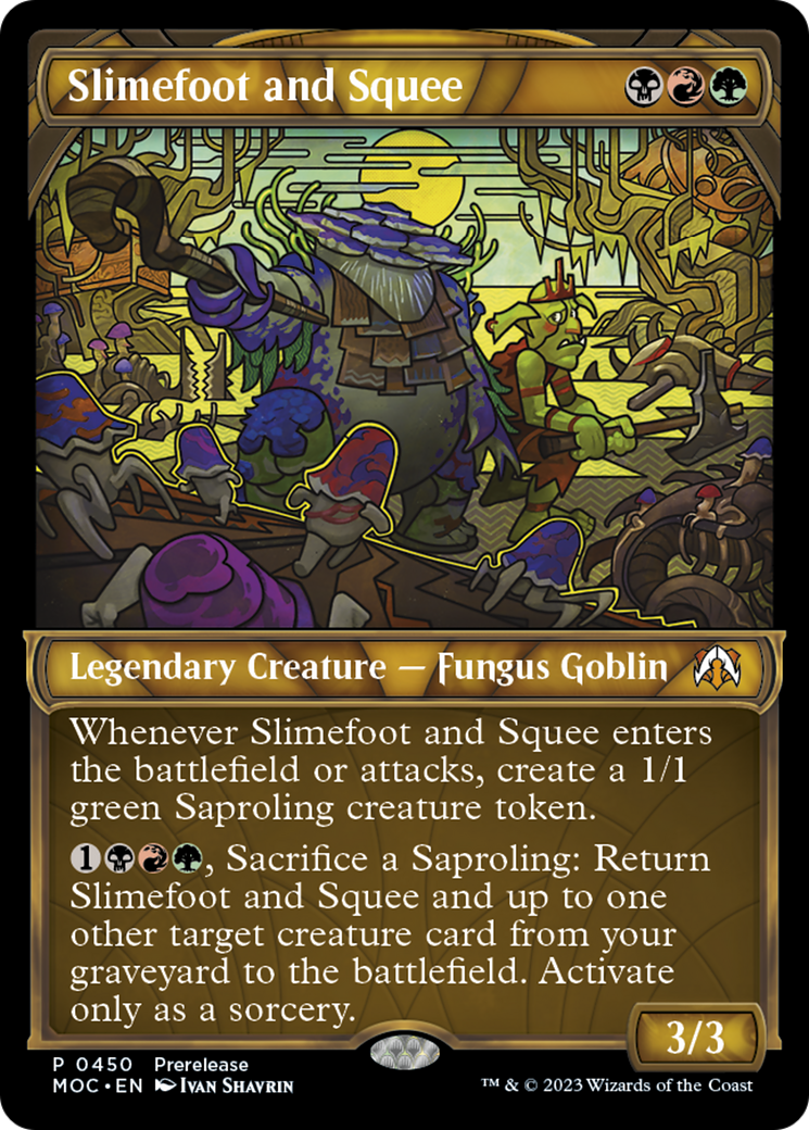 Slimefoot and Squee (Showcase Planar Booster Fun) [March of the Machine Commander Prerelease Promos] | Gauntlet Hobbies - Angola