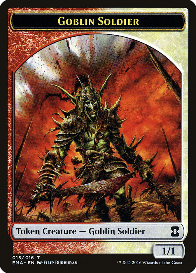 Goblin Soldier Token [Eternal Masters Tokens] | Gauntlet Hobbies - Angola