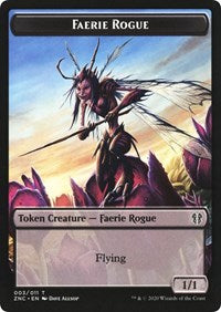 Faerie Rogue // Germ Double-sided Token [Zendikar Rising Commander]