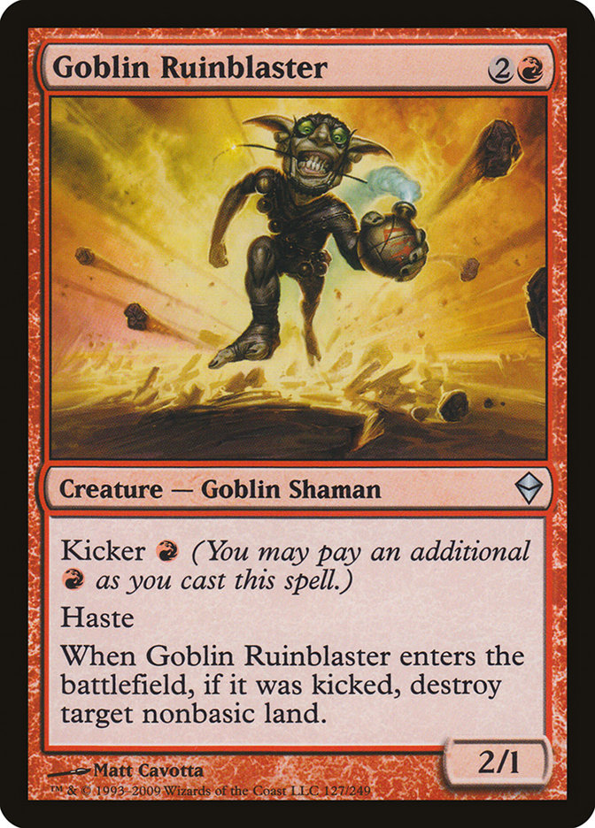 Goblin Ruinblaster [Zendikar] | Gauntlet Hobbies - Angola