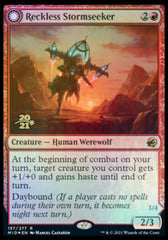 Reckless Stormseeker // Storm-Charged Slasher [Innistrad: Midnight Hunt Prerelease Promos] | Gauntlet Hobbies - Angola