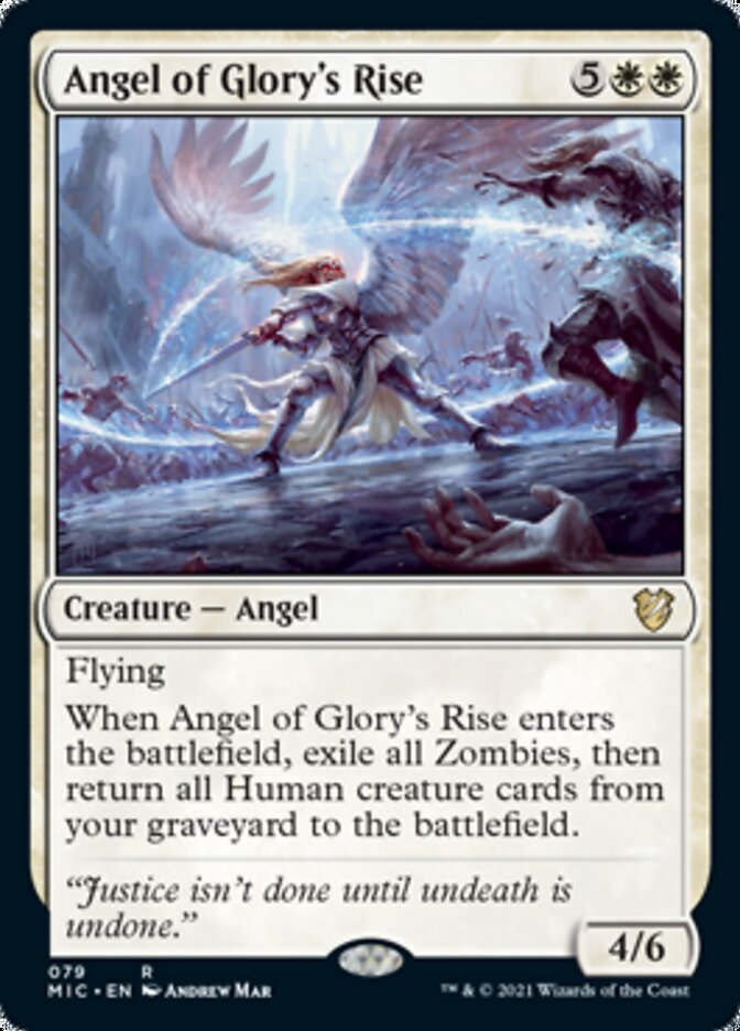 Angel of Glory's Rise [Innistrad: Midnight Hunt Commander] | Gauntlet Hobbies - Angola