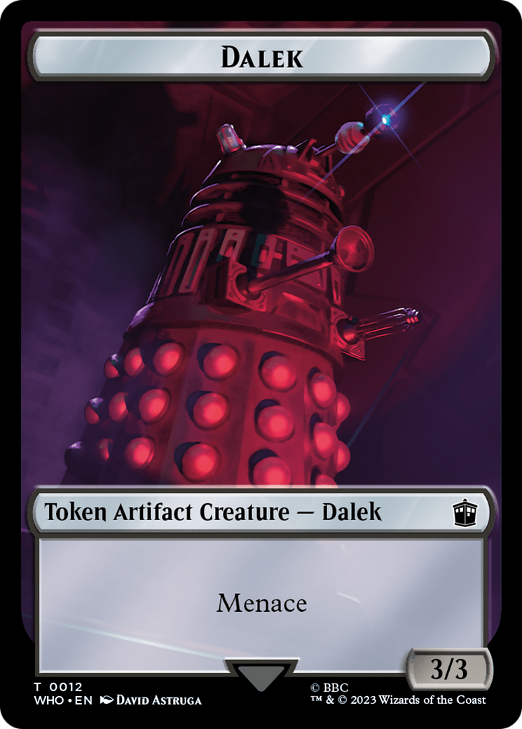 Dalek // Alien Salamander Double-Sided Token [Doctor Who Tokens] | Gauntlet Hobbies - Angola