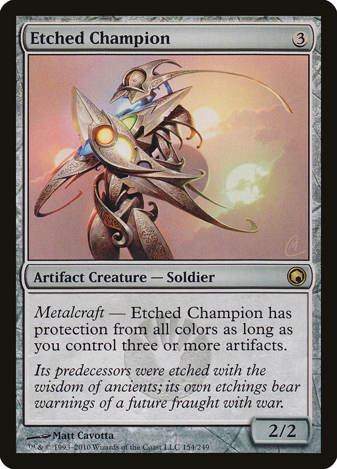 Etched Champion [Scars of Mirrodin] | Gauntlet Hobbies - Angola