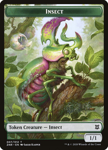 Angel Warrior // Insect Double-sided Token [Zendikar Rising Tokens]