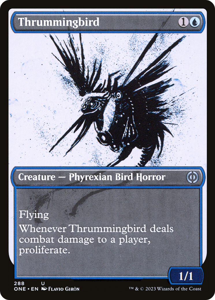 Thrummingbird (Showcase Ichor) [Phyrexia: All Will Be One] | Gauntlet Hobbies - Angola