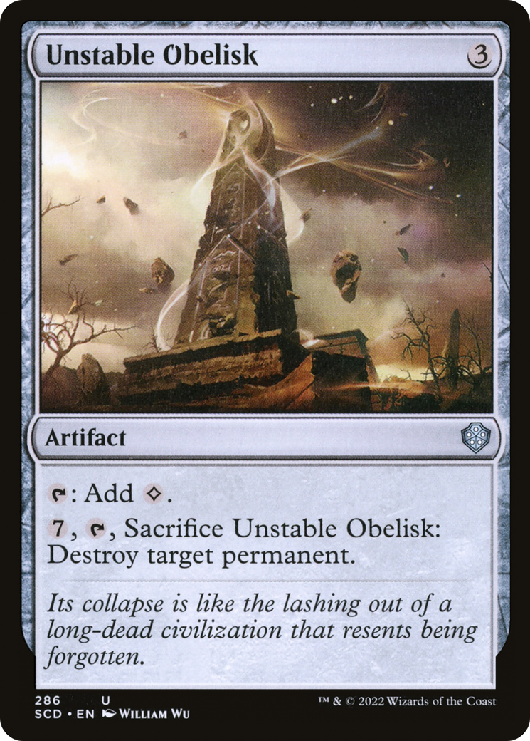 Unstable Obelisk [Starter Commander Decks] | Gauntlet Hobbies - Angola