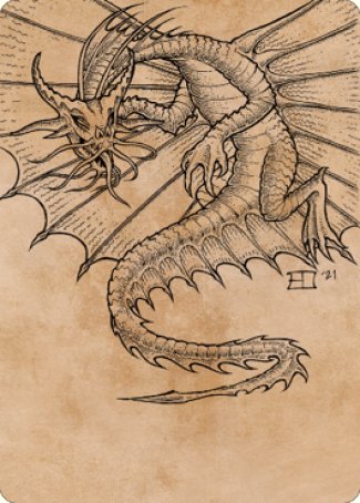 Ancient Gold Dragon Art Card (44) [Commander Legends: Battle for Baldur's Gate Art Series] | Gauntlet Hobbies - Angola