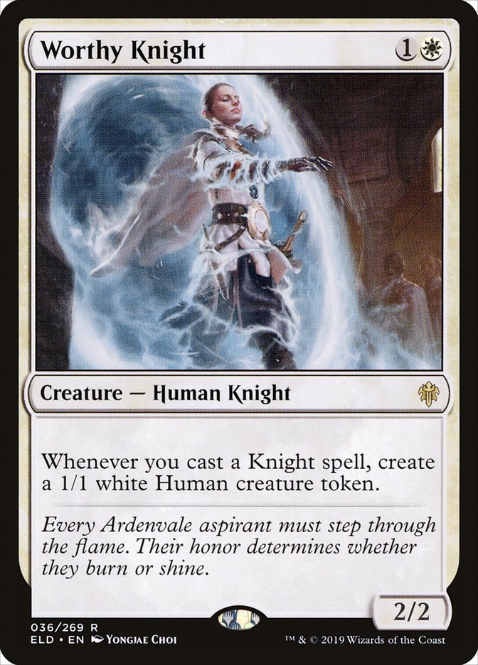 Worthy Knight [Throne of Eldraine] | Gauntlet Hobbies - Angola