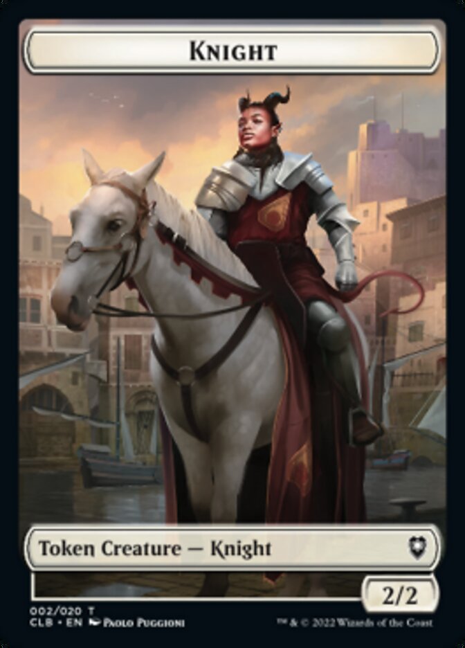 Knight Token [Commander Legends: Battle for Baldur's Gate Tokens] | Gauntlet Hobbies - Angola