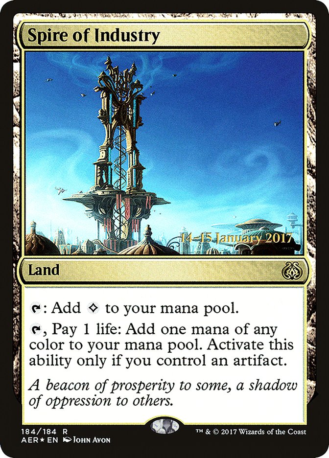 Spire of Industry [Aether Revolt Prerelease Promos] | Gauntlet Hobbies - Angola