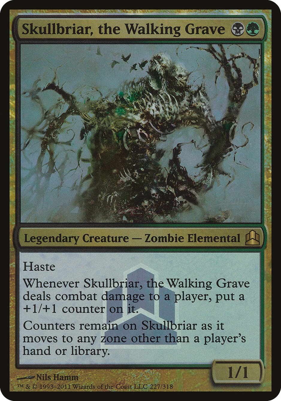 Skullbriar, the Walking Grave (Launch) (Oversized) [Commander 2011 Oversized] | Gauntlet Hobbies - Angola
