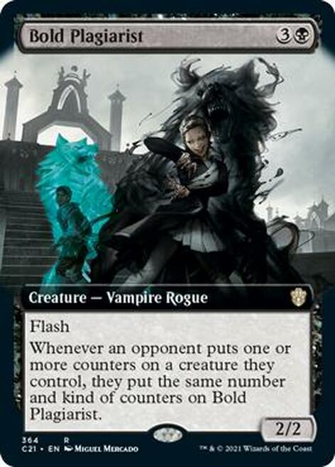 Bold Plagiarist (Extended) [Commander 2021]