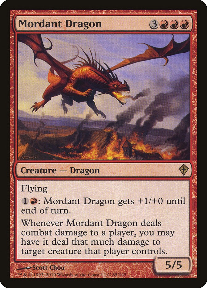 Mordant Dragon [Worldwake] | Gauntlet Hobbies - Angola
