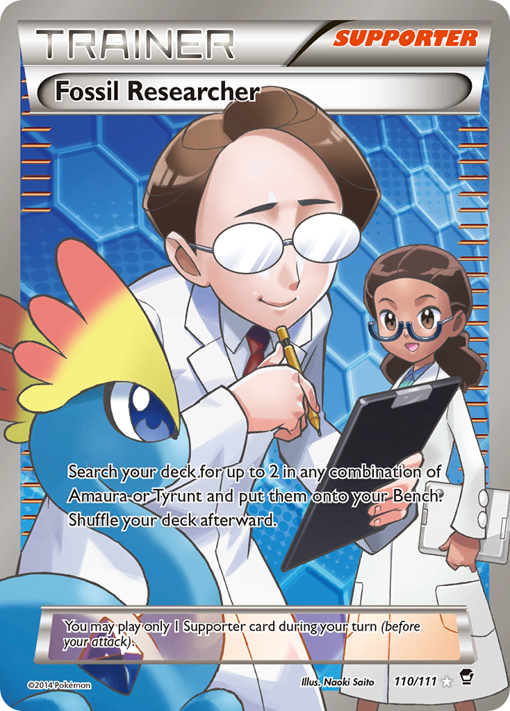 Fossil Researcher (110/111) [XY: Furious Fists] | Gauntlet Hobbies - Angola