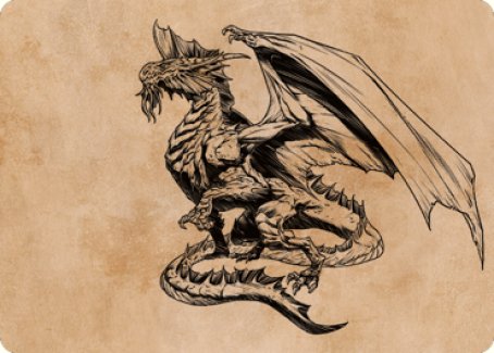Ancient Silver Dragon Art Card (47) [Commander Legends: Battle for Baldur's Gate Art Series] | Gauntlet Hobbies - Angola