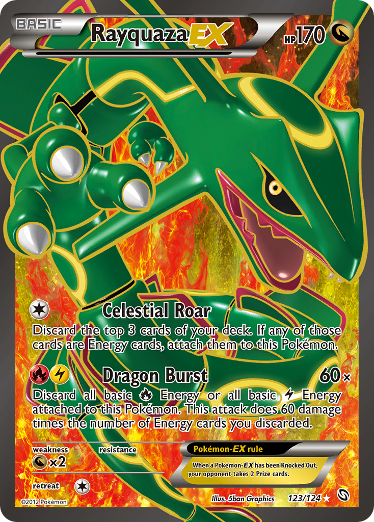 Rayquaza EX (123/124) [Black & White: Dragons Exalted] | Gauntlet Hobbies - Angola