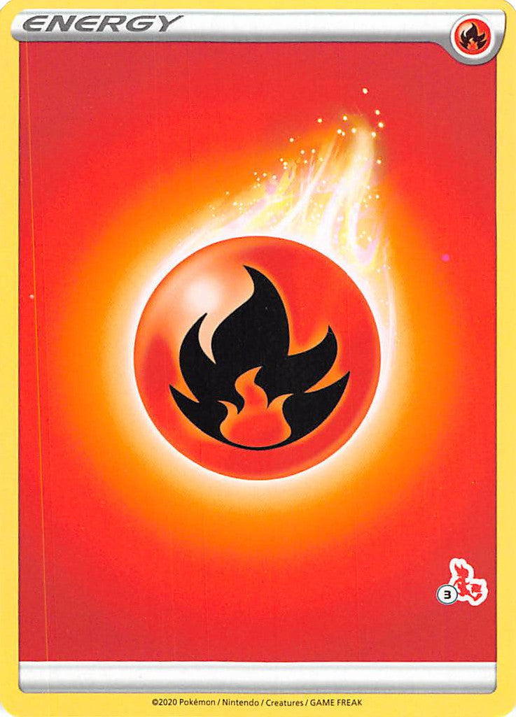 Fire Energy (Cinderace Stamp #3) [Battle Academy 2022] | Gauntlet Hobbies - Angola