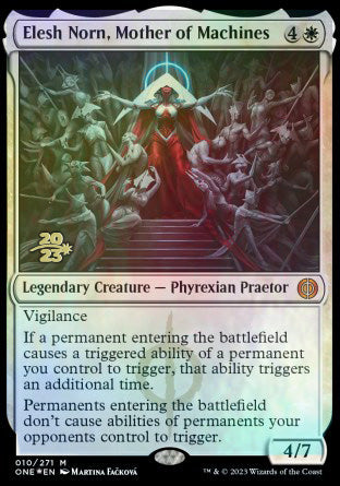 Elesh Norn, Mother of Machines [Phyrexia: All Will Be One Prerelease Promos] | Gauntlet Hobbies - Angola
