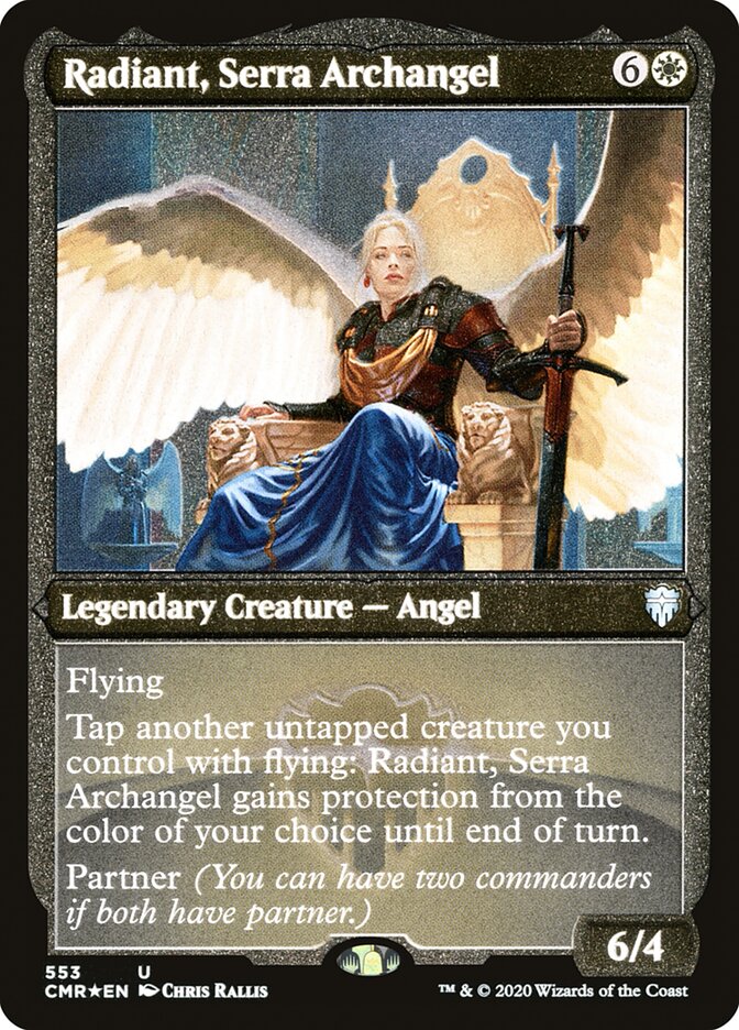 Radiant, Serra Archangel (Etched) [Commander Legends] | Gauntlet Hobbies - Angola