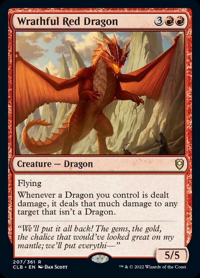 Wrathful Red Dragon [Commander Legends: Battle for Baldur's Gate] | Gauntlet Hobbies - Angola