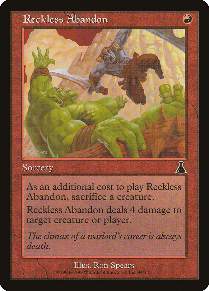 Reckless Abandon [Urza's Destiny] | Gauntlet Hobbies - Angola