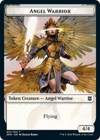 Angel Warrior // Insect Double-sided Token [Zendikar Rising Tokens]