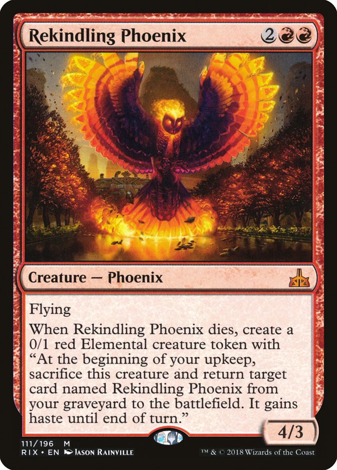 Rekindling Phoenix [Rivals of Ixalan] | Gauntlet Hobbies - Angola