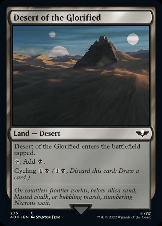 Desert of the Glorified (Surge Foil) [Universes Beyond: Warhammer 40,000] | Gauntlet Hobbies - Angola