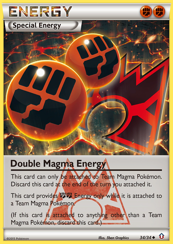 Double Magma Energy (34/34) [XY: Double Crisis] | Gauntlet Hobbies - Angola