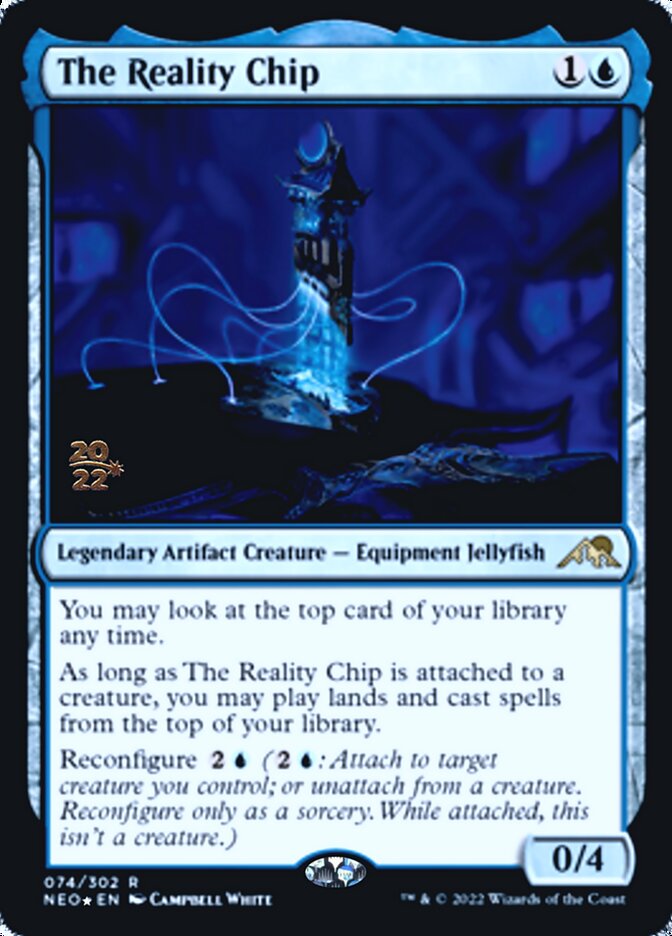 The Reality Chip [Kamigawa: Neon Dynasty Prerelease Promos] | Gauntlet Hobbies - Angola