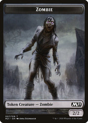 Saproling // Zombie Double-sided Token [Core Set 2021 Tokens]