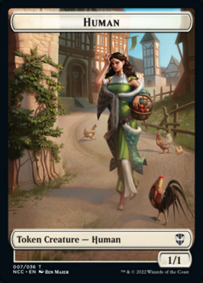 Eldrazi Spawn // Human Double-sided Token [Streets of New Capenna Commander Tokens] | Gauntlet Hobbies - Angola