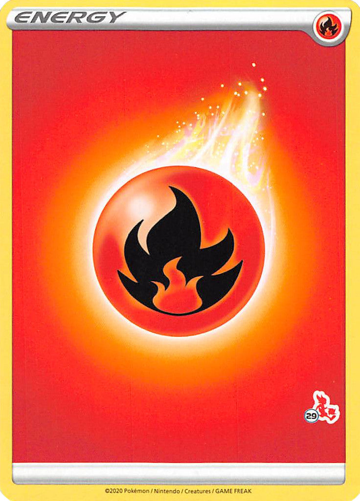 Fire Energy (Cinderace Stamp #29) [Battle Academy 2022] | Gauntlet Hobbies - Angola
