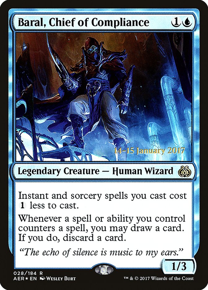 Baral, Chief of Compliance [Aether Revolt Prerelease Promos] | Gauntlet Hobbies - Angola