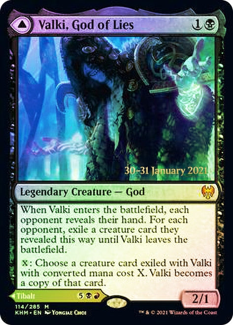 Valki, God of Lies // Tibalt, Cosmic Impostor [Kaldheim Prerelease Promos] | Gauntlet Hobbies - Angola