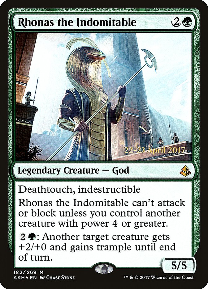 Rhonas the Indomitable [Amonkhet Prerelease Promos] | Gauntlet Hobbies - Angola