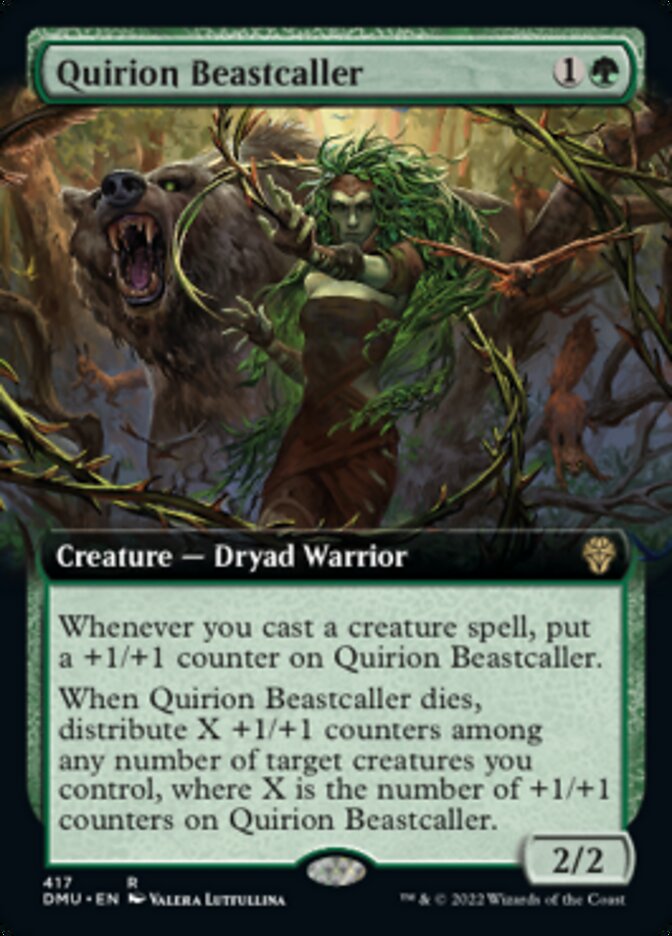 Quirion Beastcaller (Extended Art) [Dominaria United] | Gauntlet Hobbies - Angola