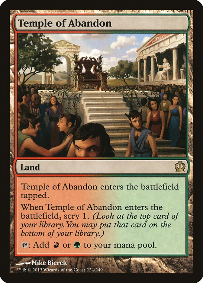 Temple of Abandon [Theros] | Gauntlet Hobbies - Angola