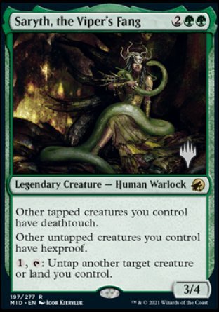 Saryth, the Viper's Fang (Promo Pack) [Innistrad: Midnight Hunt Promos] | Gauntlet Hobbies - Angola