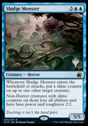 Sludge Monster (Promo Pack) [Innistrad: Midnight Hunt Promos] | Gauntlet Hobbies - Angola