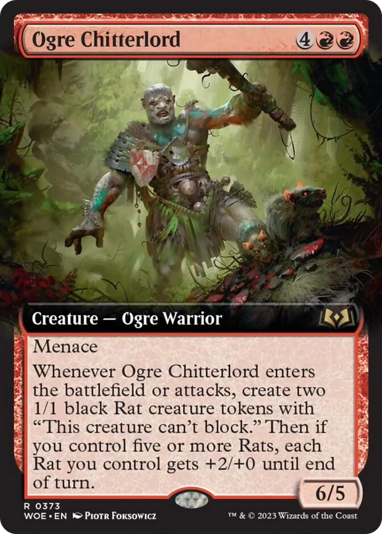 Ogre Chitterlord (Extended Art) [Wilds of Eldraine] | Gauntlet Hobbies - Angola