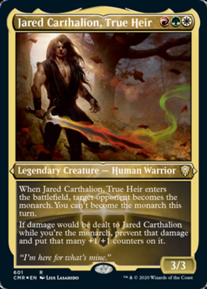 Jared Carthalion, True Heir (Etched) [Commander Legends] | Gauntlet Hobbies - Angola