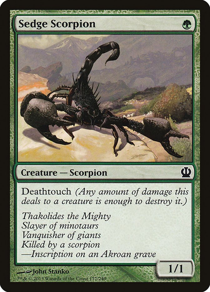Sedge Scorpion [Theros] | Gauntlet Hobbies - Angola