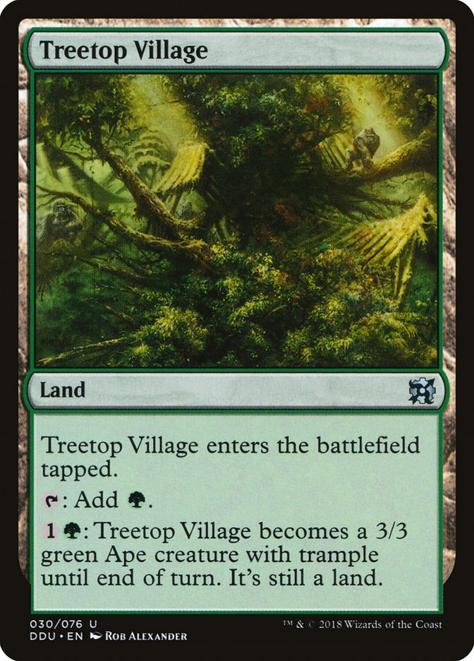 Treetop Village [Duel Decks: Elves vs. Inventors] | Gauntlet Hobbies - Angola