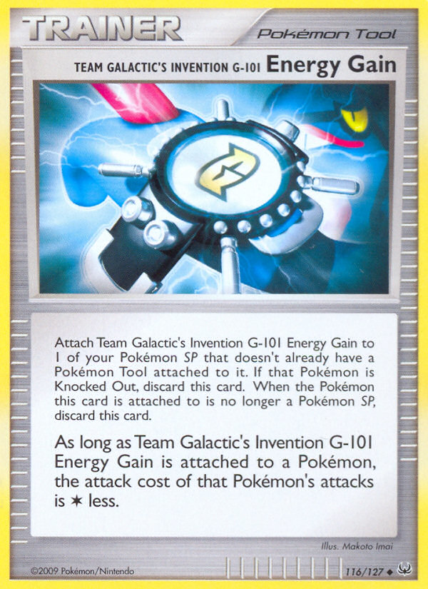 Team Galactic's Invention G-101 Energy Gain (116/127) [Platinum: Base Set] | Gauntlet Hobbies - Angola