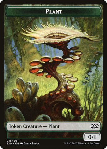 Elf Warrior // Plant Double-sided Token [Double Masters Tokens]