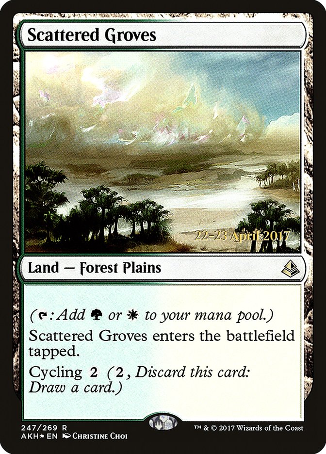 Scattered Groves [Amonkhet Prerelease Promos] | Gauntlet Hobbies - Angola