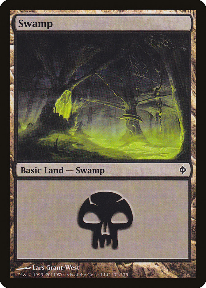 Swamp (171) [New Phyrexia] | Gauntlet Hobbies - Angola