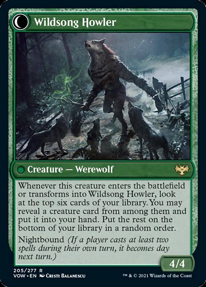 Howlpack Piper // Wildsong Howler [Innistrad: Crimson Vow] | Gauntlet Hobbies - Angola